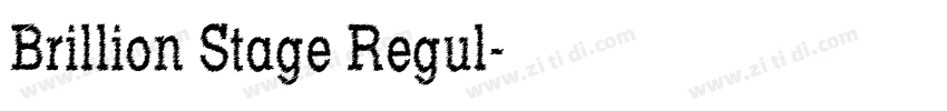 Brillion Stage Regul字体转换